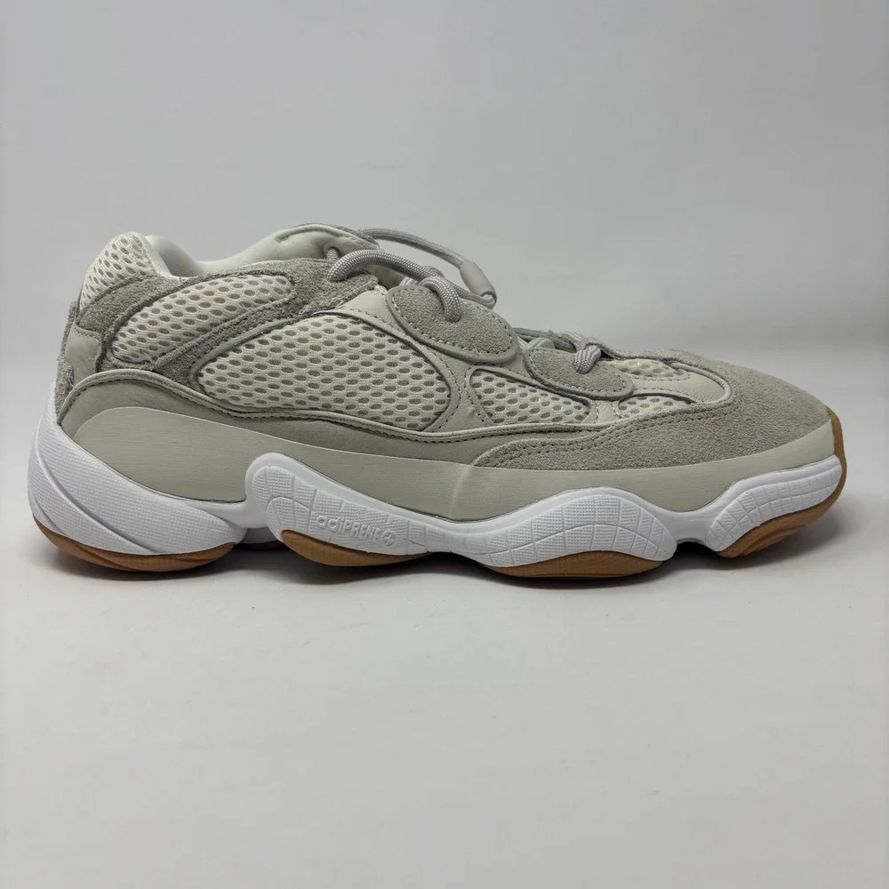 Adidas Yeezy 500 Stone Taupe Mens 10.5 Low Top Sneakers Gum Sole ID1600 NIB Read
